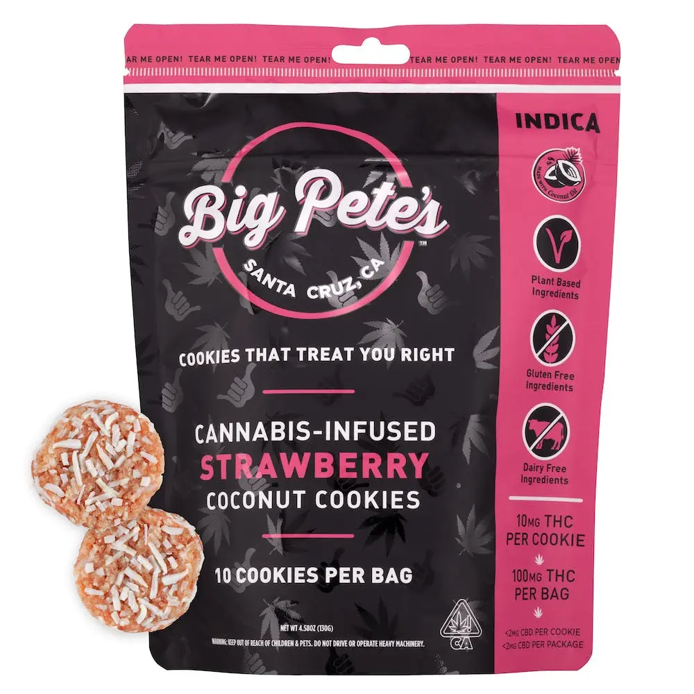 Indica Strawberry Coconut Cookies