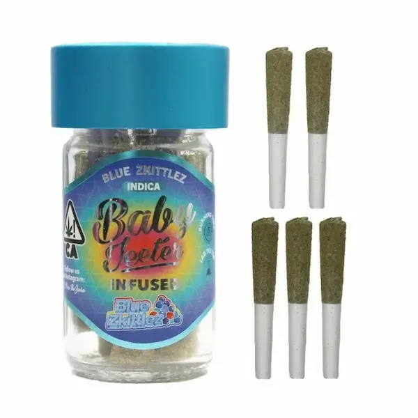 Blue-Zkittlez-Infused-Pre-Roll-5-pack-2.5g (1) Blue Zkittlez Infused Pre-Roll 5-pack