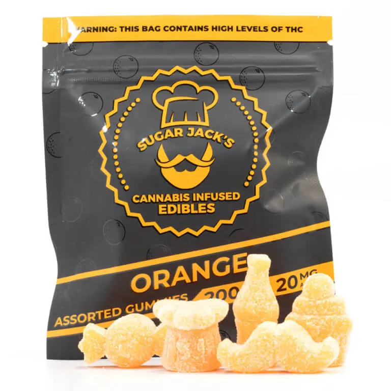 200mg THC Assorted Orange Gummies