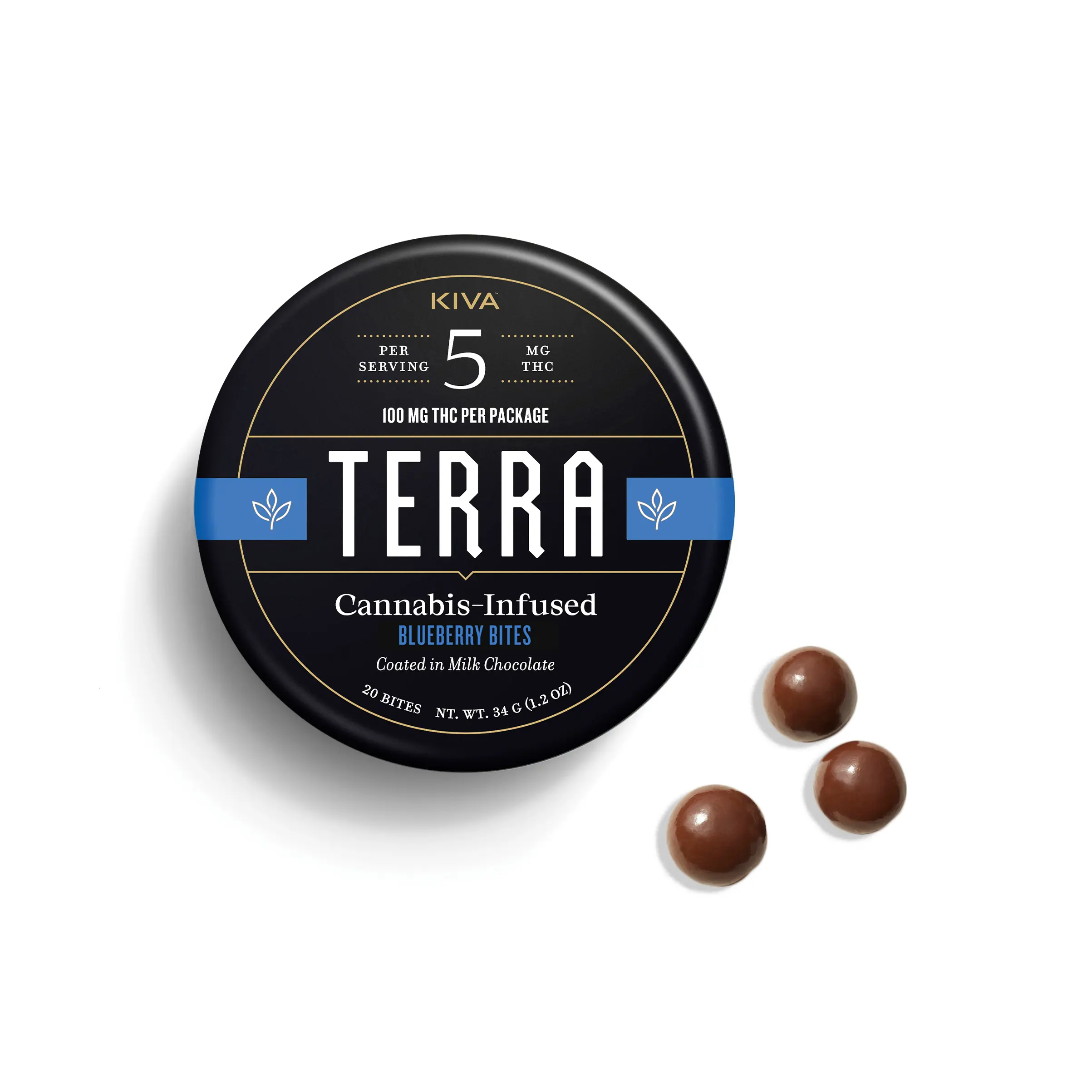 5mg Terra ‘Blueberry’ Milk Chocolate Bites