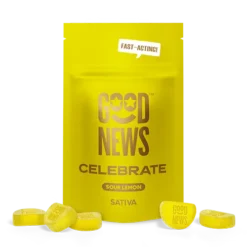 Good News Celebrate Lemon Fast Acting Sour Gummies