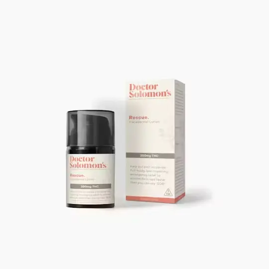 Doctor Solomon’s Rescue THC Rich Transdermal Lotion